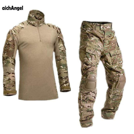 Combat Shirt + Cargo Pants Knee Pads tacticle clothing  