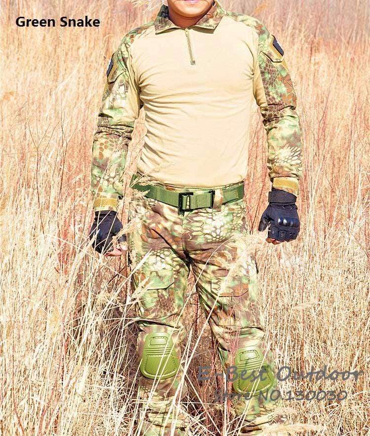 Combat Shirt + Cargo Pants Knee Pads tacticle clothing  BushLine