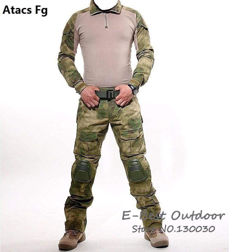 Combat Shirt + Cargo Pants Knee Pads tacticle clothing  BushLine