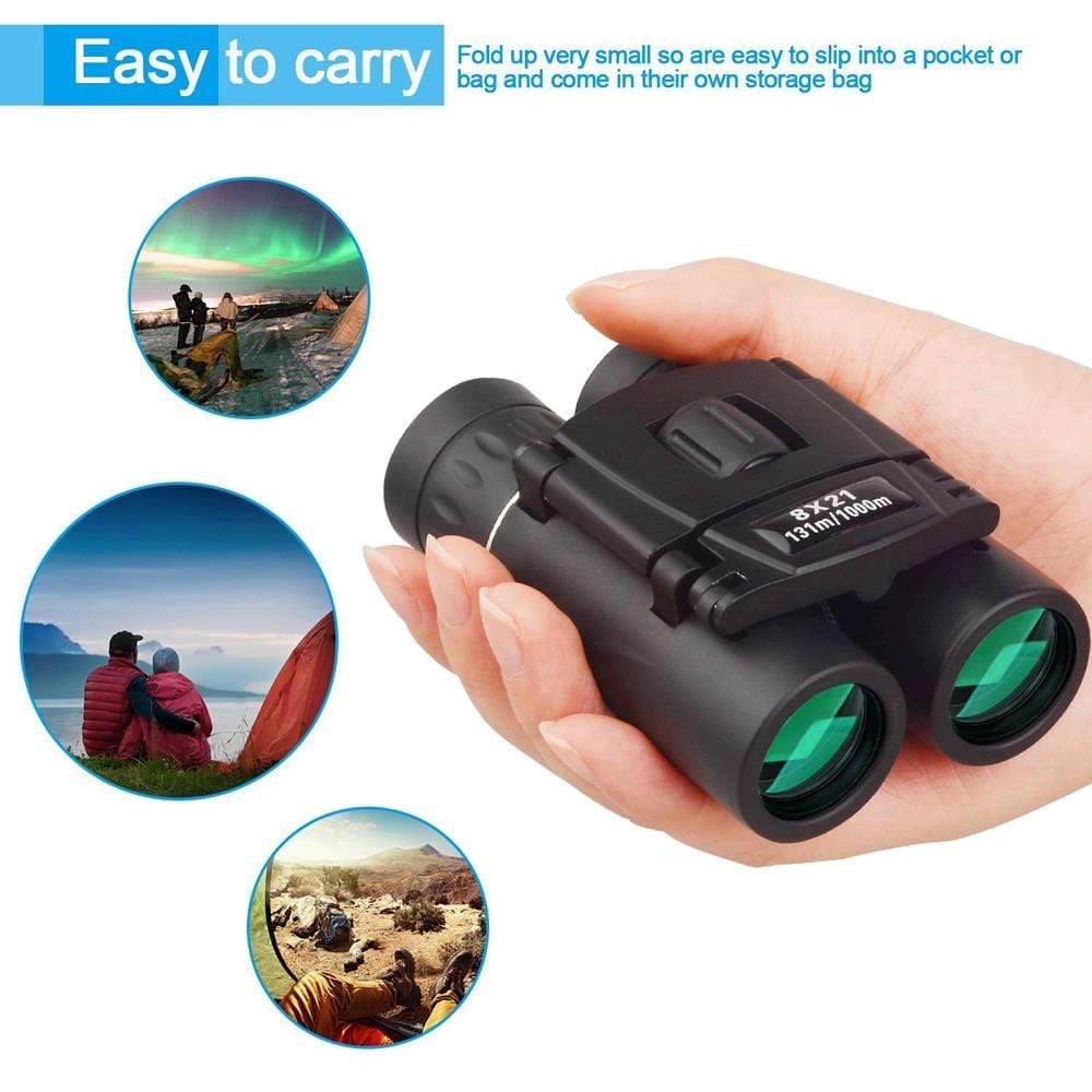 Compact Binoculars 1000m Long Range 8x21 Optics  BushLine