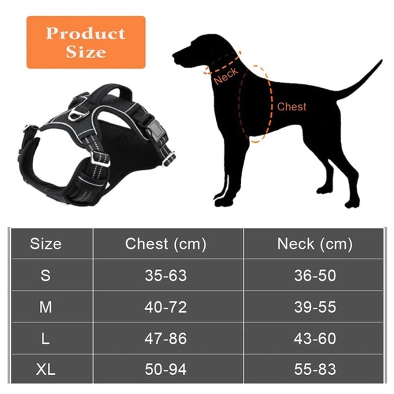 Dog Harness Adjustable Large & Medium Dog Stuff  