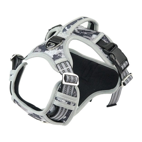 Dog Harness Adjustable Large & Medium Dog Stuff BushLine Gray S