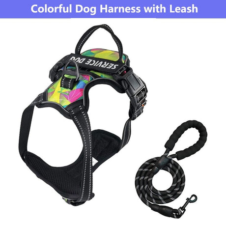 Dog Vest Harness Leash Reflective Dog Stuff  BushLine