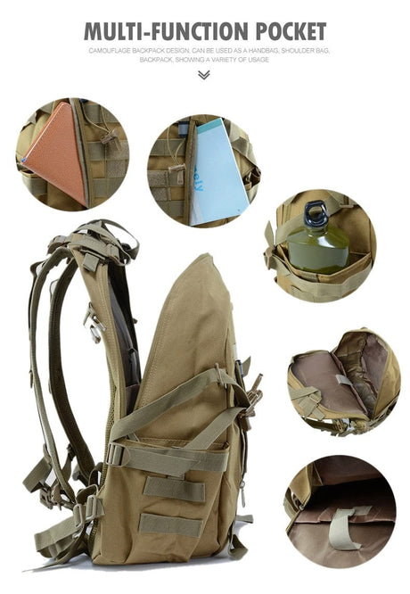 Durable Hydration Molle Backpack 8 Designs 40L BackPacks  