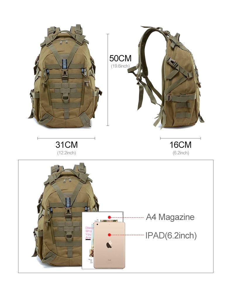 Durable Hydration Molle Backpack 8 Designs 40L BackPacks  BushLine