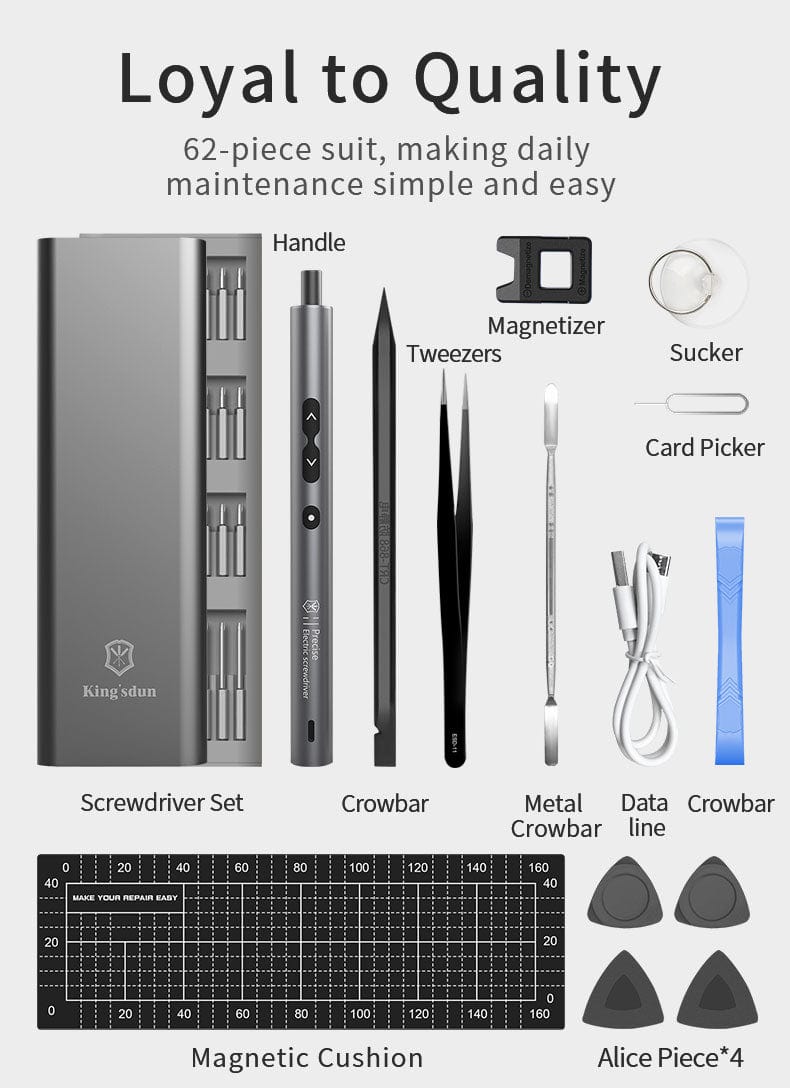 Electric Screwdriver 62/28/120pcs IN 1 Screwdriver Set tools  BushLine
