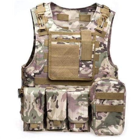 Expandable Outdoor Adventure Vest 7 Colors Helmets & Packs BushLine CP CAMOUFLAGE