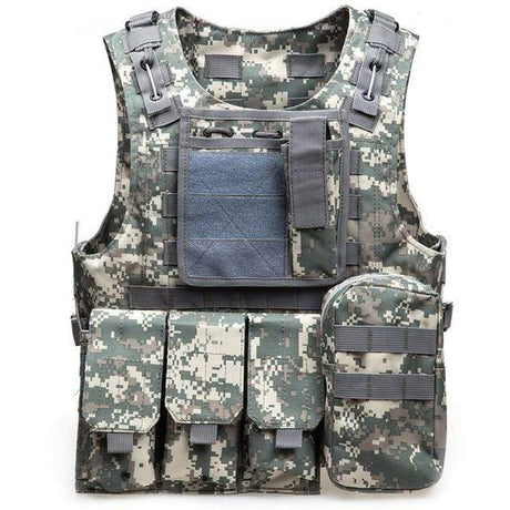 Expandable Outdoor Adventure Vest 7 Colors Helmets & Packs BushLine ACU CAMOUFLAGE