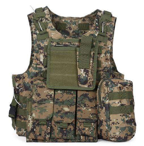 Expandable Outdoor Adventure Vest 7 Colors Helmets & Packs BushLine DIGITAL CAMOUFLAGE