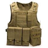 Expandable Outdoor Adventure Vest 7 Colors Helmets & Packs BushLine khaki