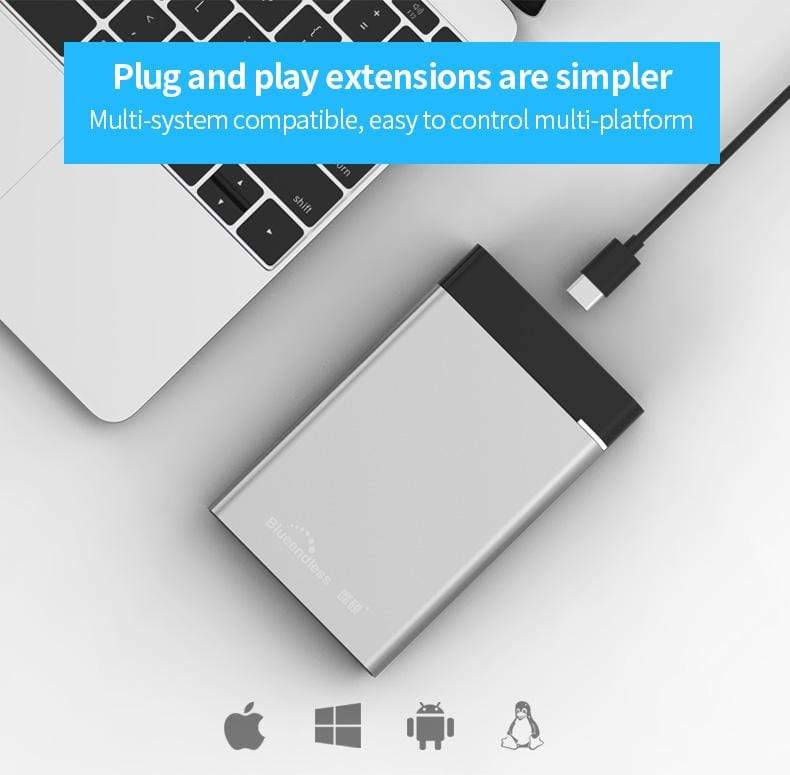 External Hard Drive upto 2TB USB 3.0 Smart Technology  BushLine