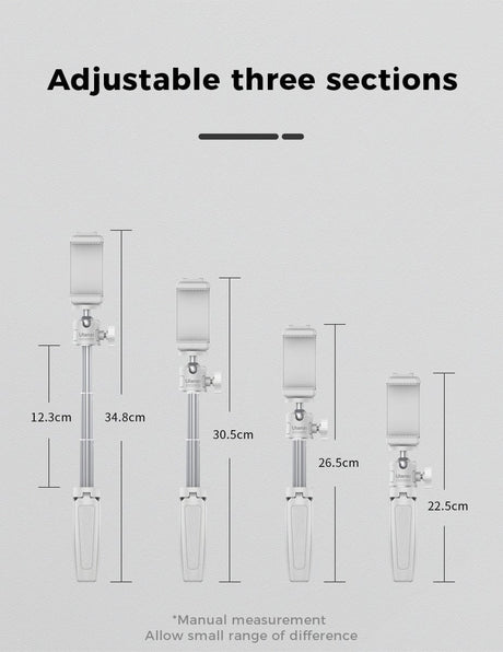 Foldable Tripod for Phone Binoculars or Camera Selfie Stick Smart Technology  