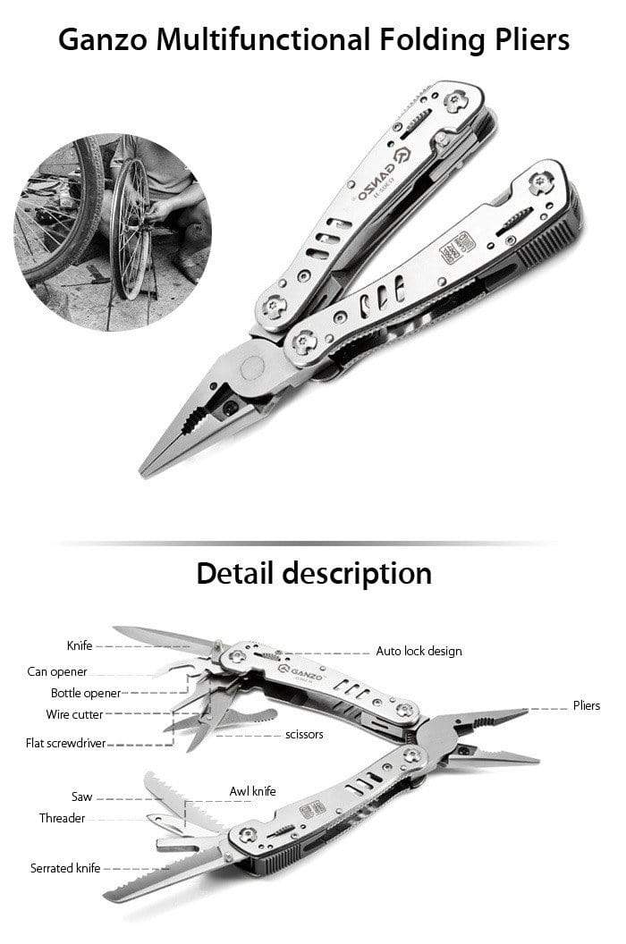 Ganzo G302 & G302B Multitool Pliers Survival  BushLine
