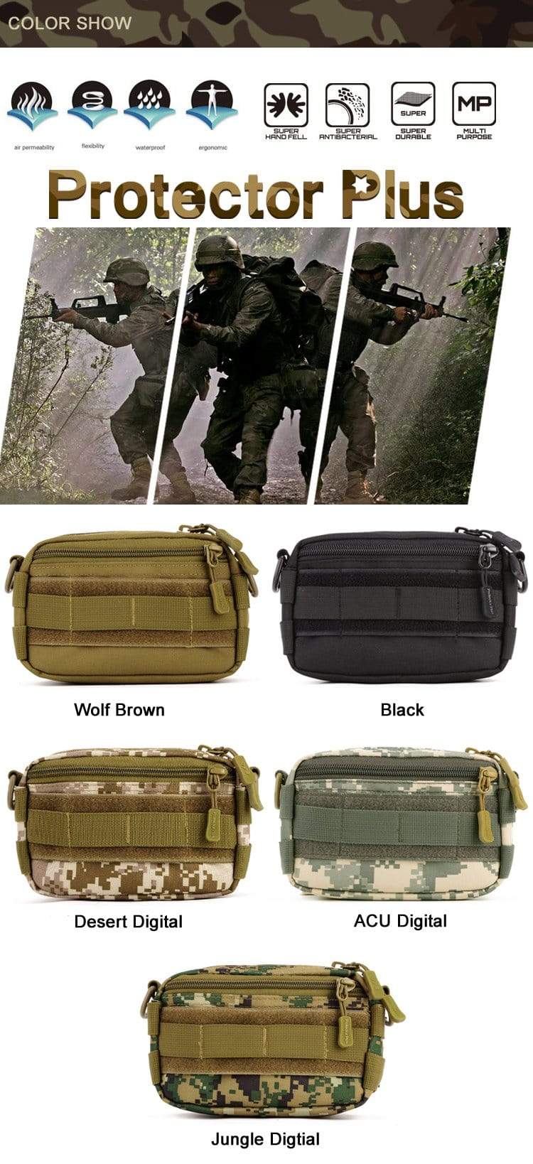 General belt waist Utility Bags Helmet & Pack Accessories  BushLine