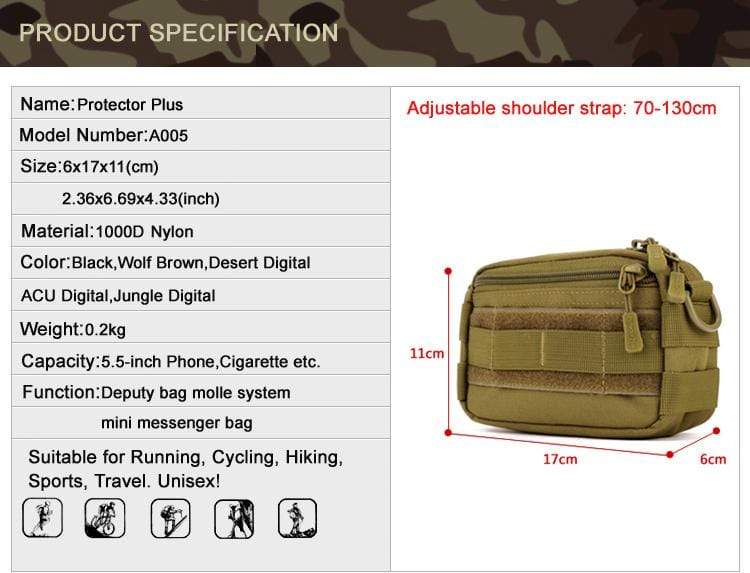 General belt waist Utility Bags Helmet & Pack Accessories  BushLine