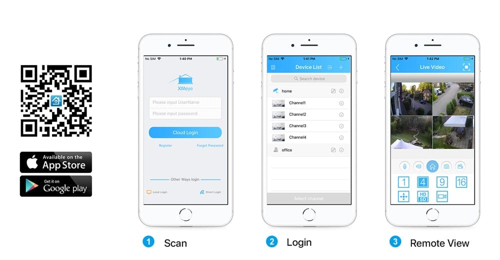 H.View AI Human Detect Security Camera Security Cameras  