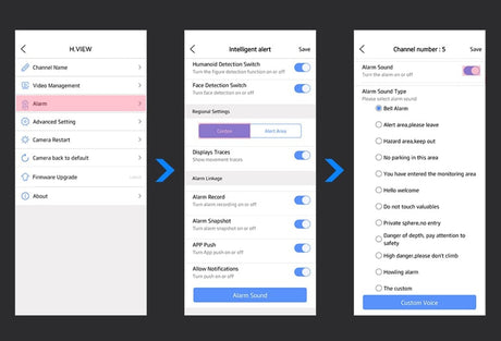 H.View AI Human Detect Security Camera Security Cameras  