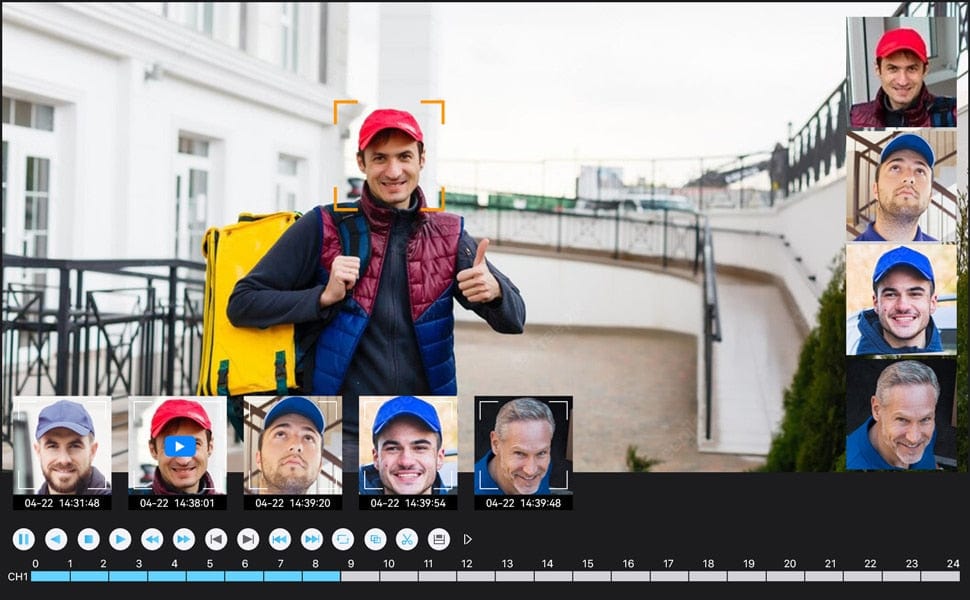 H.View AI Human Detect Security Camera Security Cameras  BushLine