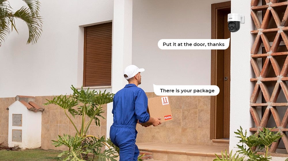 H.View AI Human Detect Security Camera Security Cameras  BushLine