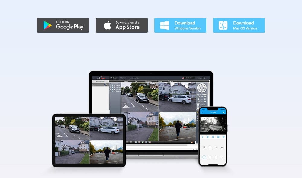 H.View AI Human Detect Security Camera Security Cameras  BushLine