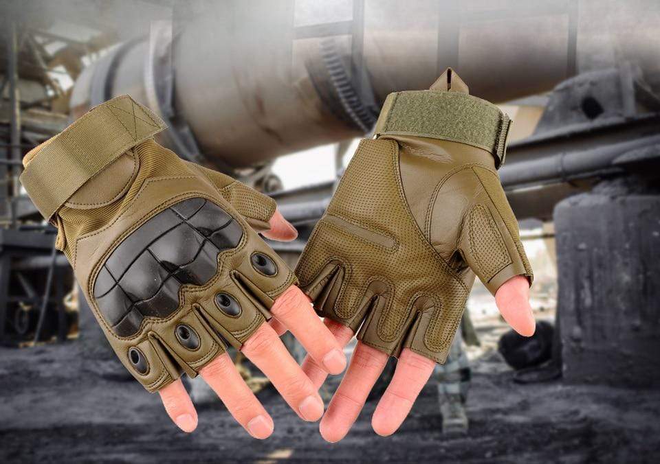Hand Protection Half Finger Gloves army surplus  BushLine