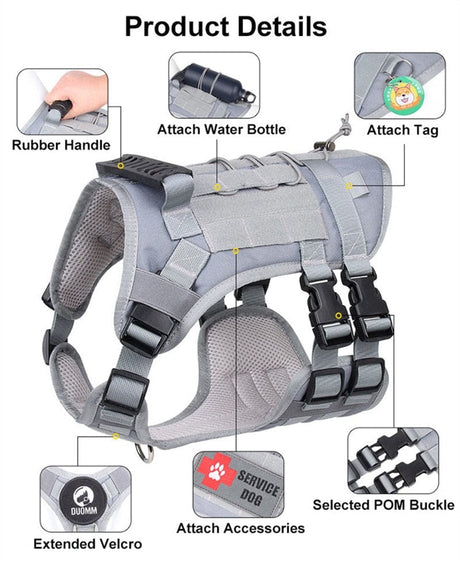 Harness Medium Large Dogs No Pull Quick Release Vest Dog Stuff  