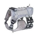 Harness Medium Large Dogs No Pull Quick Release Vest Dog Stuff BushLine Grey S 52-70CM Chest