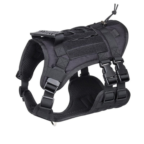Harness Medium Large Dogs No Pull Quick Release Vest Dog Stuff BushLine Black S 52-70CM Chest