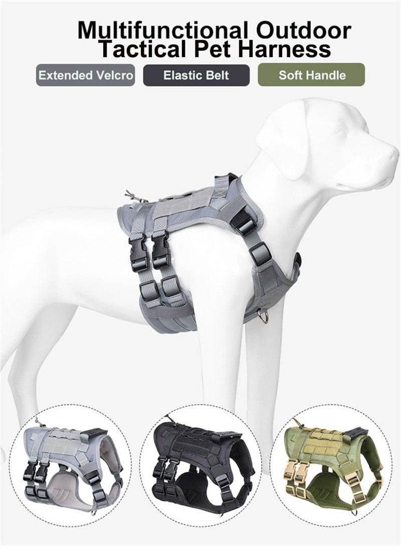 Harness Medium Large Dogs No Pull Quick Release Vest Dog Stuff  BushLine