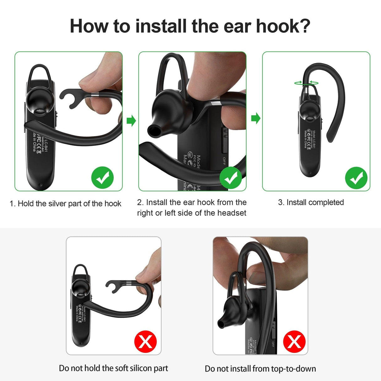 Heavy-Duty Bluetooth 5.0 Earpiece Audio  