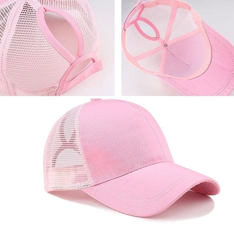 Heavy-Duty Women's Ponytail Baseball Cap Hats  