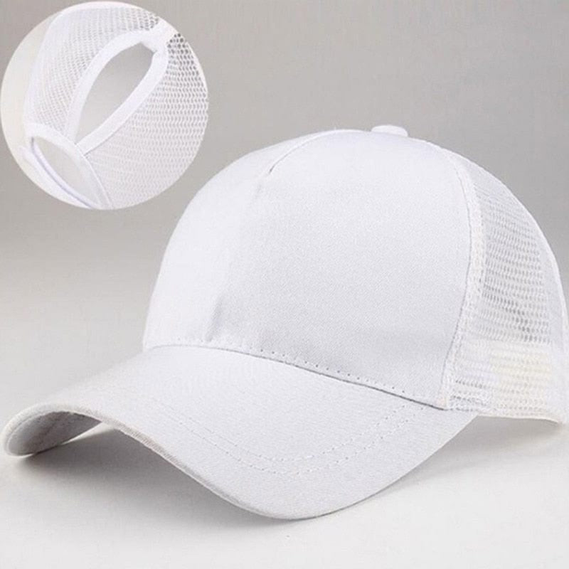 Heavy-Duty Women's Ponytail Baseball Cap Hats  