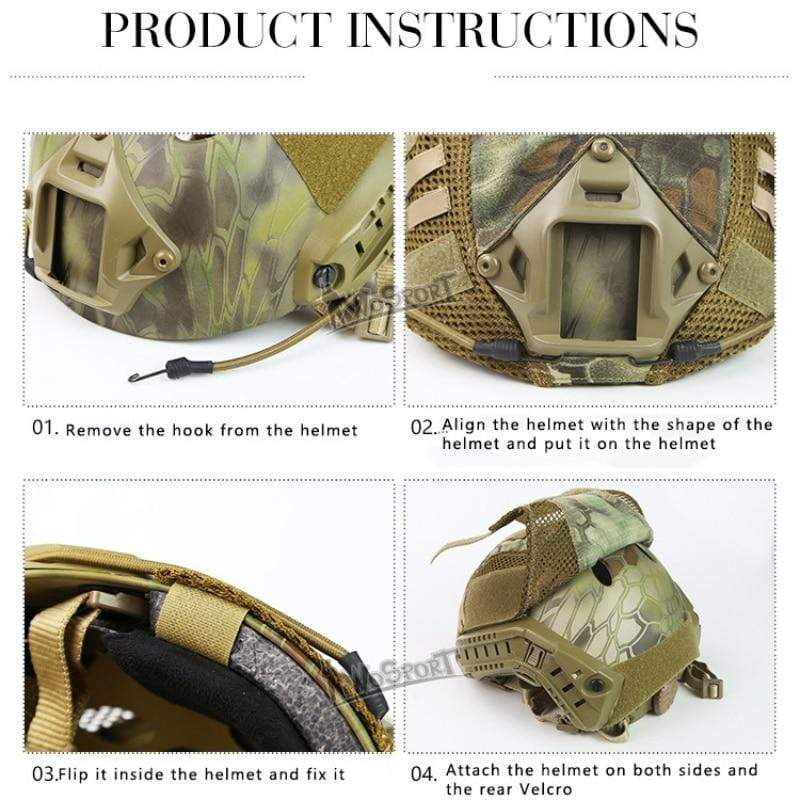 Helmet Covers Camouflage 3 Colours 2023 Helmet & Pack Accessories  BushLine