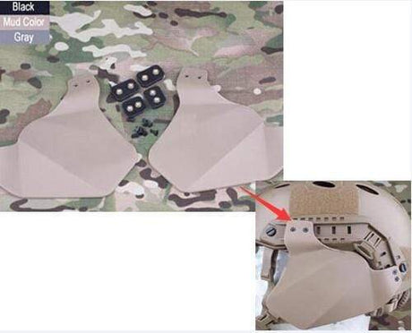 Helmet Side Cover Ear & Neck Protection Helmet & Pack Accessories  