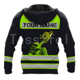 Hi Vis Hoodie Sweat Shirt Black/yellow Hi-Vis & Safety  BushLine