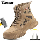 Impact Proof Outdoor Mens Tan Work Boots Adventure Footware  