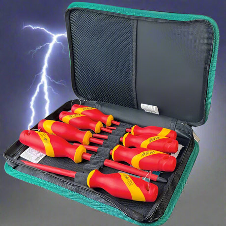 Insulated Electrical Screwdriver Set electrical supplys BushLine 8Pcs and bag