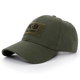 K9 Service Dog Operator Cap Hats BushLine Green 54-60cm