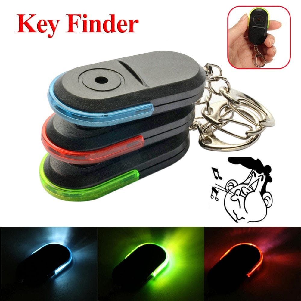 Key Finder Locator Whistle Sound With LED Light Security & Safety  