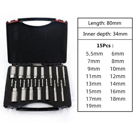 Krachtige 5.5mm-19mm Hex Socket tools  