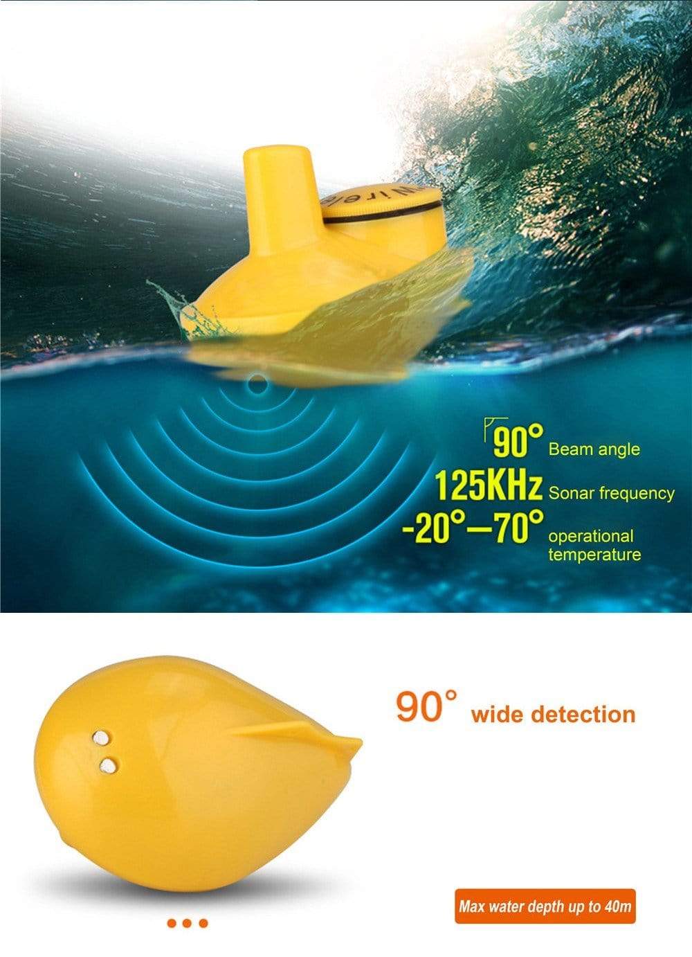 LUCKY Fish Finder 7 models Wireless Sonar marine  BushLine