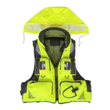 Life Jacket Survival Vest - Pockets marine BushLine Green L