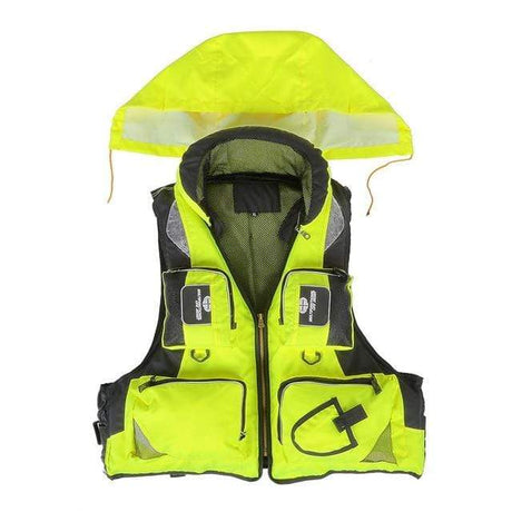 Life Jacket Survival Vest - Pockets marine BushLine Green L