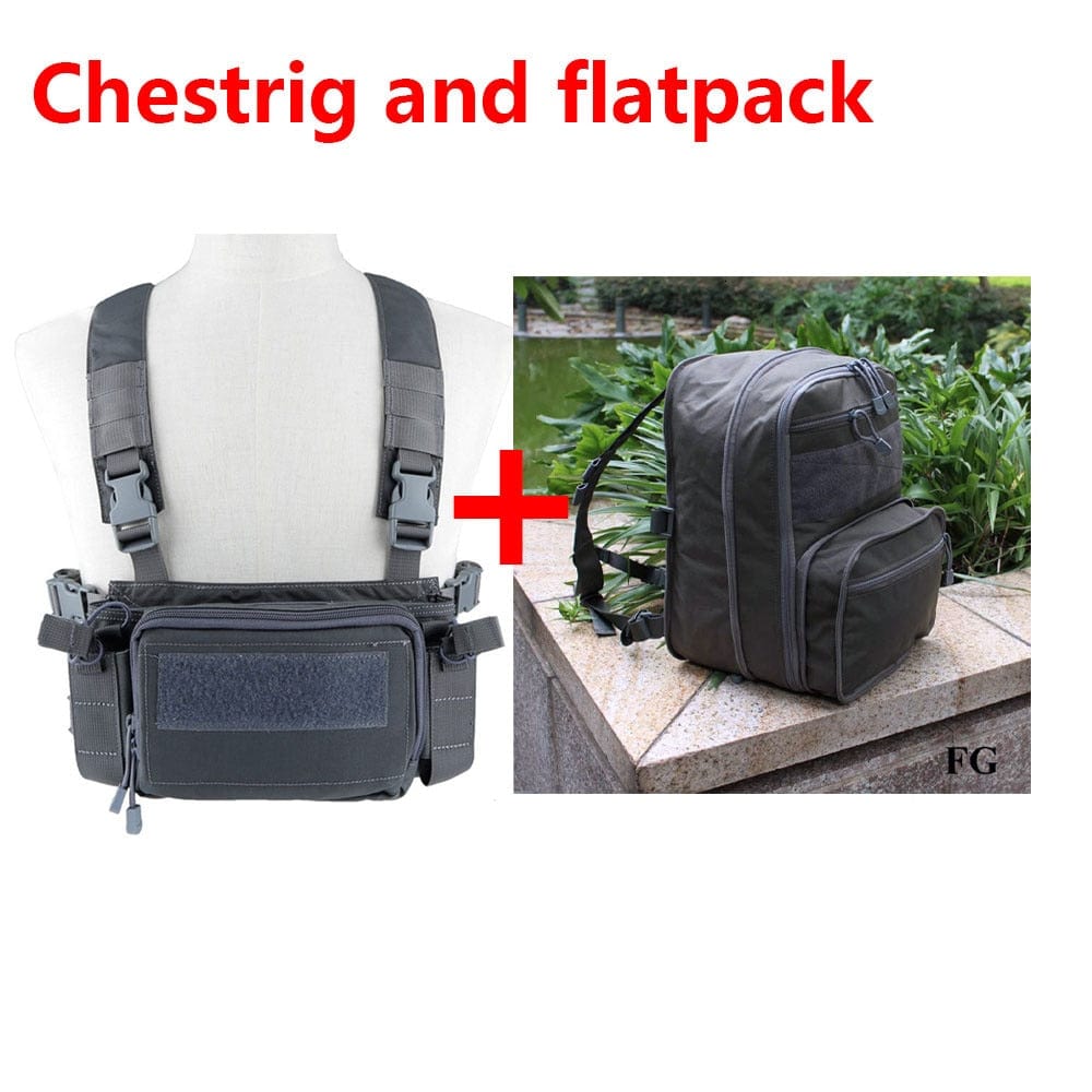 MOLLE Chest Rig Vest Flatpack Tactical Backpack BackPacks  