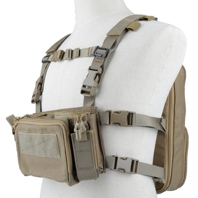 MOLLE Chest Rig Vest Flatpack Tactical Backpack BackPacks BushLine TAN