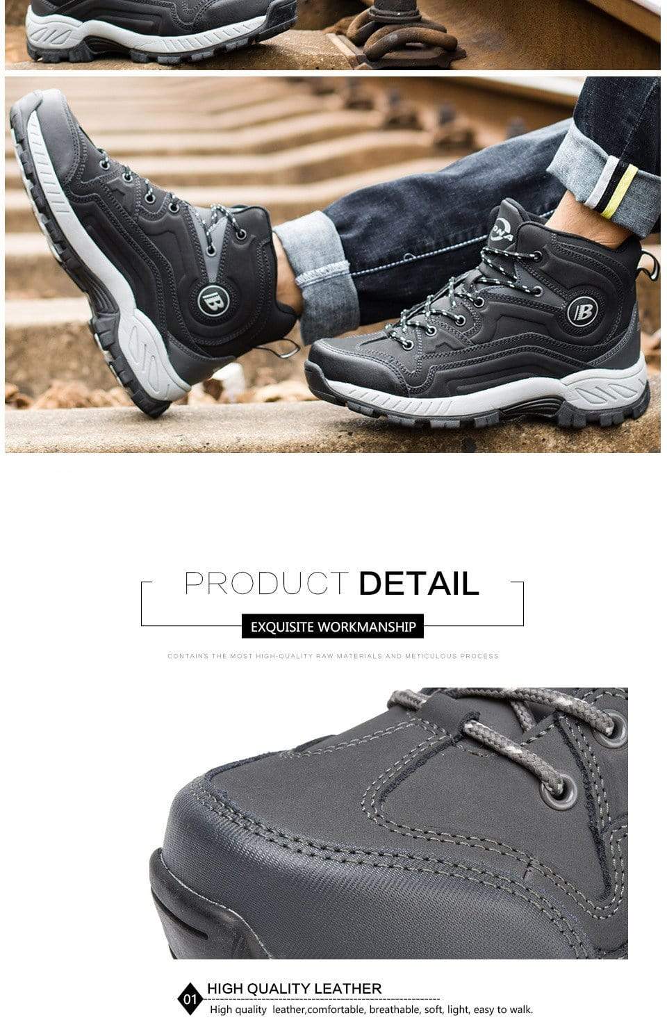 Men Hiking Sport/Outdoor boots Footware  BushLine