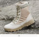 Mens Tactical Boots Breathable Leather & Mesh army surplus  