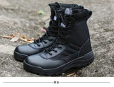 Mens Tactical Boots Breathable Leather & Mesh army surplus  BushLine