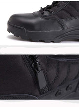 Mens Tactical Boots Breathable Leather & Mesh army surplus  BushLine