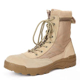 Mens Tactical Boots Breathable Leather & Mesh army surplus  BushLine